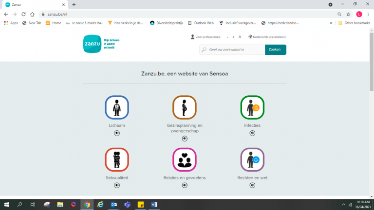 Methodiek 6 - Website Zanzu